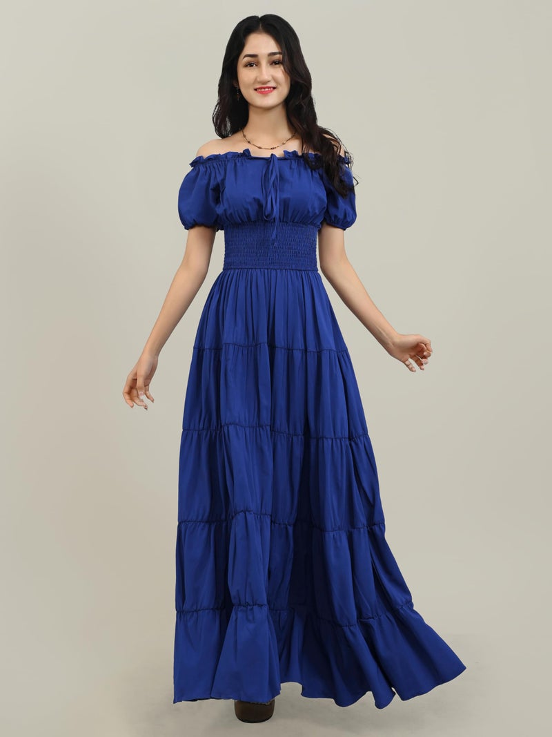 Zhitunemi Renaissance Costume Women Dress: Halloween Costumes Woman 2025 Renaissance Dresses - Halloween Party Theme Events Blue M - Image 2